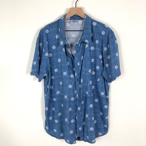 Marvel Short Sleeve Captain America Button Up